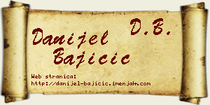 Danijel Bajičić vizit kartica